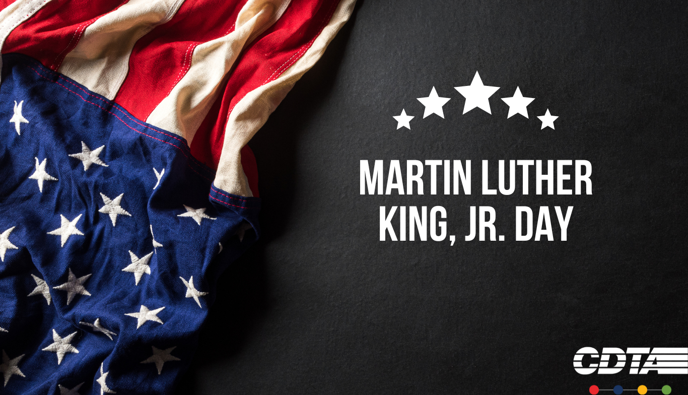 CDTA to Operate on Sunday/Holiday Schedule for Martin Luther King Jr. Day