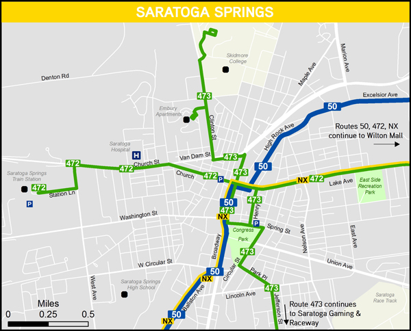 Saratoga Map