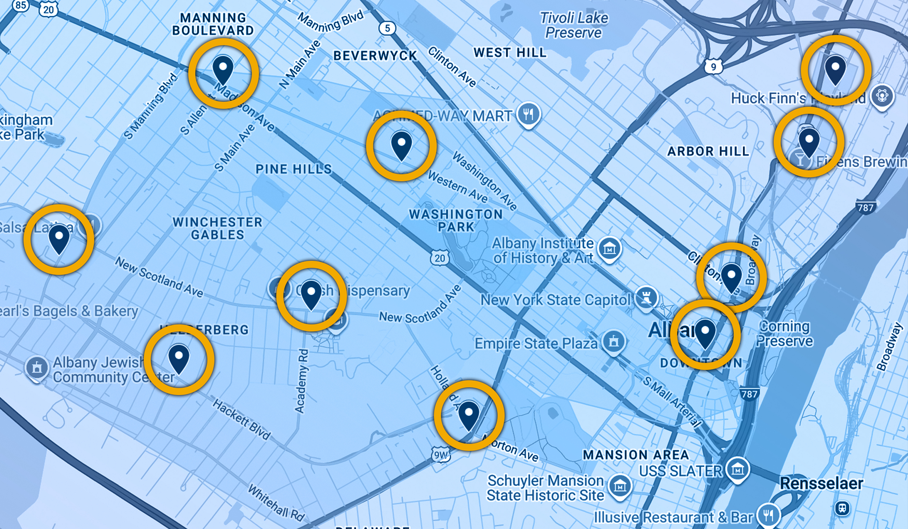 SCOOTEMBER Albany Map