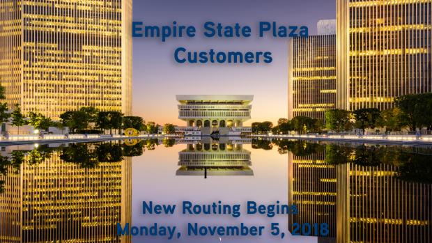 New Routing Begins Monday, November 5, 2018